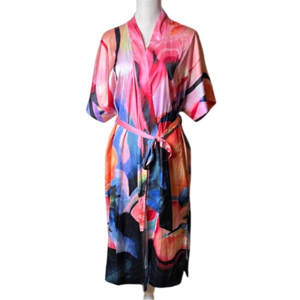 SOMA NWT Satin Midi Robe- ARTIST GARDEN PLACEMENT - S / M